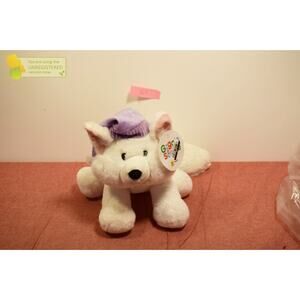 Gigglescape 12" Arctic Fox with Hat Stuffed Animal